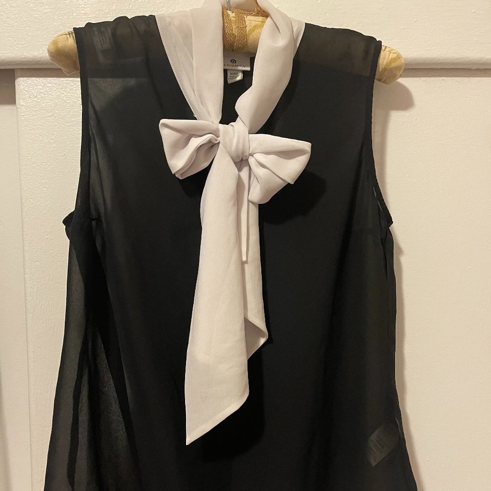 Altuzarra bow tie chiffon top